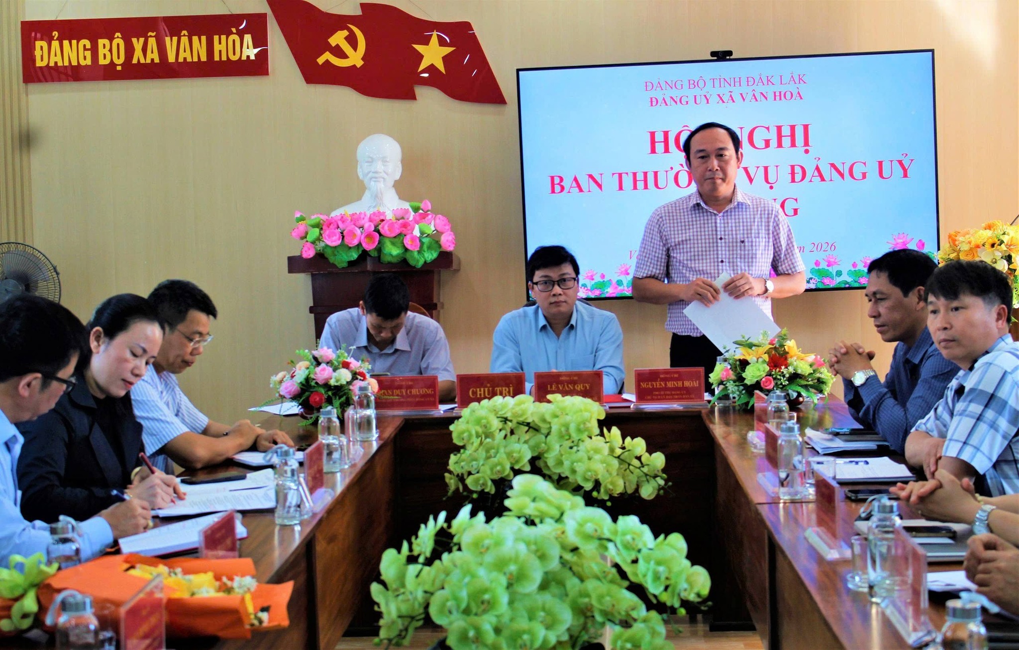 BAN THƯỜNG VỤ ĐẢNG ỦY XÃ VÂN HÒA TỔ CHỨC HỘI NGHỊ MỞ RỘNG