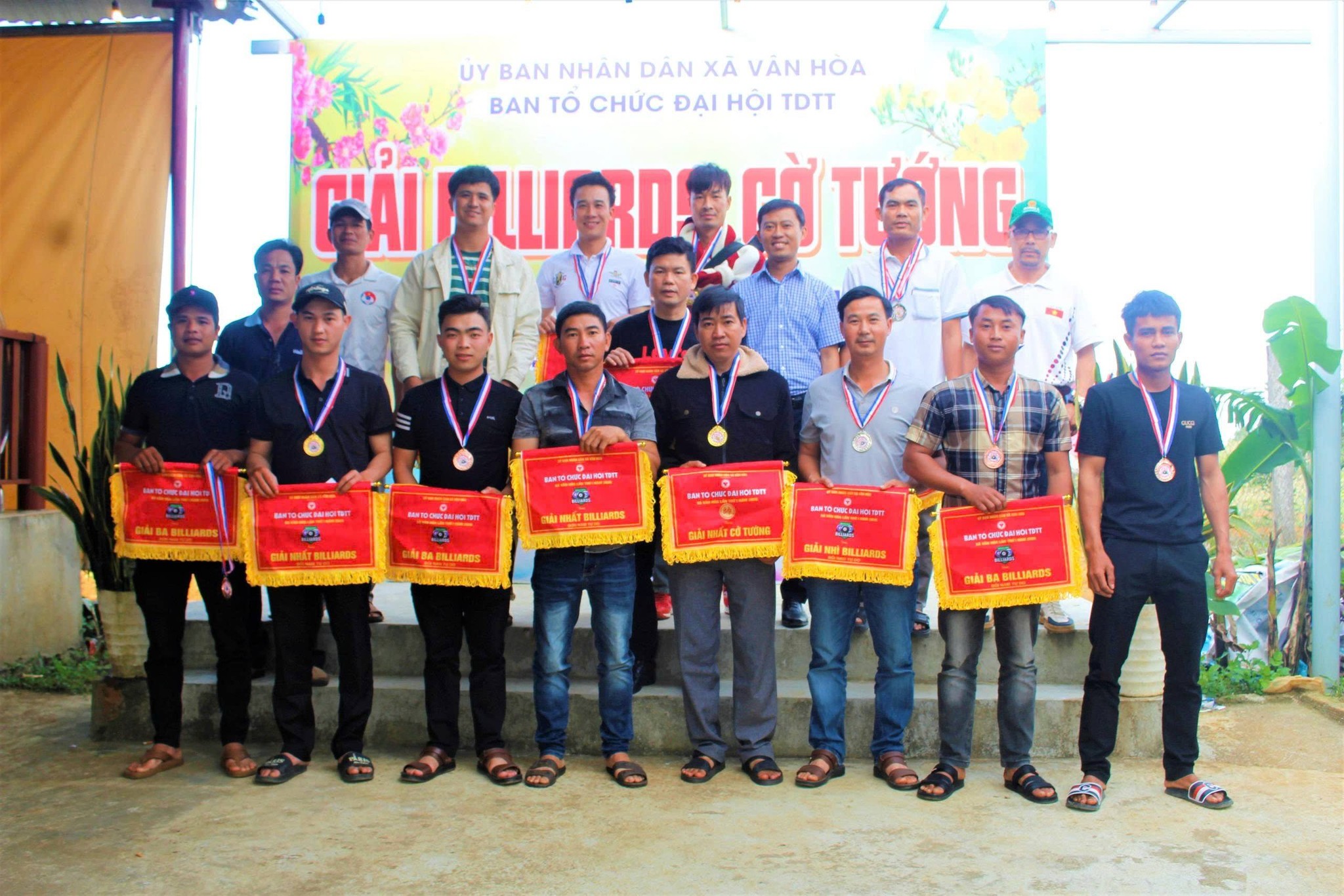 XÃ VÂN HÒA TỔ CHỨC THÀNH CÔNG GIẢI BILLIARDS VÀ CỜ TƯỚNG ĐẦU XUÂN