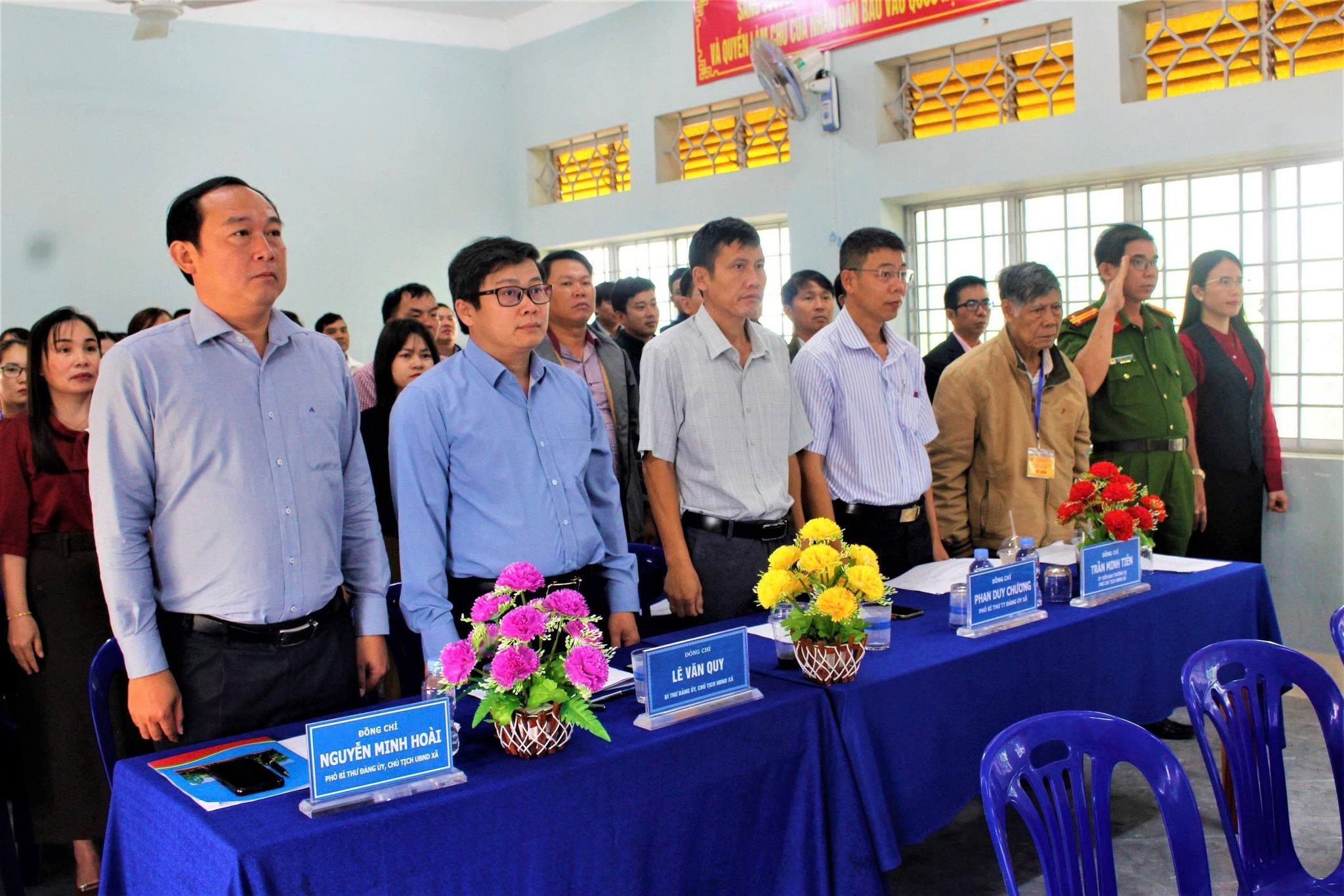 XÃ VÂN HOÀ TỔ CHỨC DIỄN TẬP CÔNG TÁC VẬN HÀNH THỰC HIỆN NHIỆM VỤ BẦU CỬ