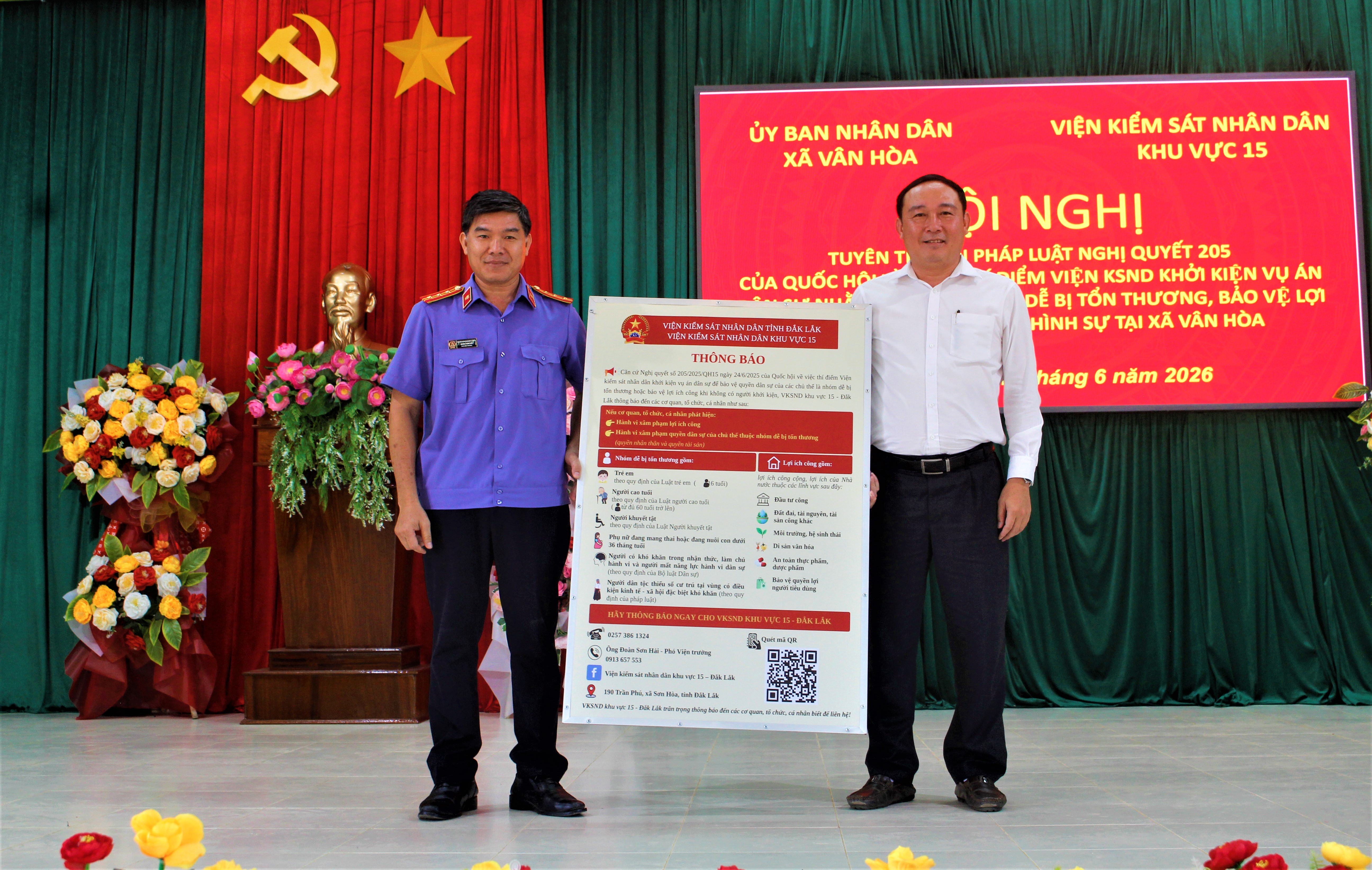 Xã Vân Hòa tuyên truyền Nghị quyết số 205/2025/QH15 của Quốc hội