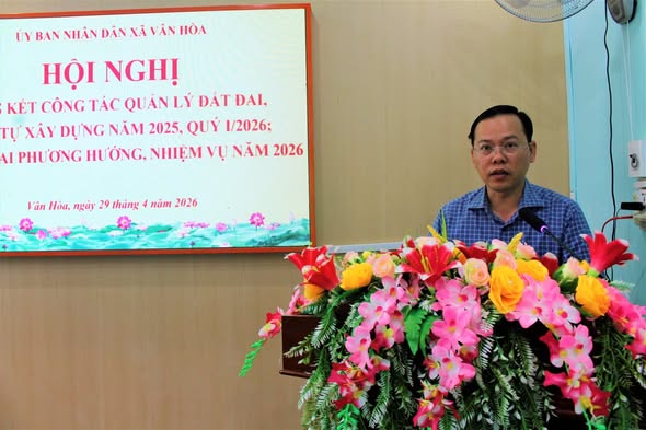 Xã Vân Hòa triển khai phương hướng, nhiệm vụ công tác quản lý đất đai và trật tự xây dựng năm 2026