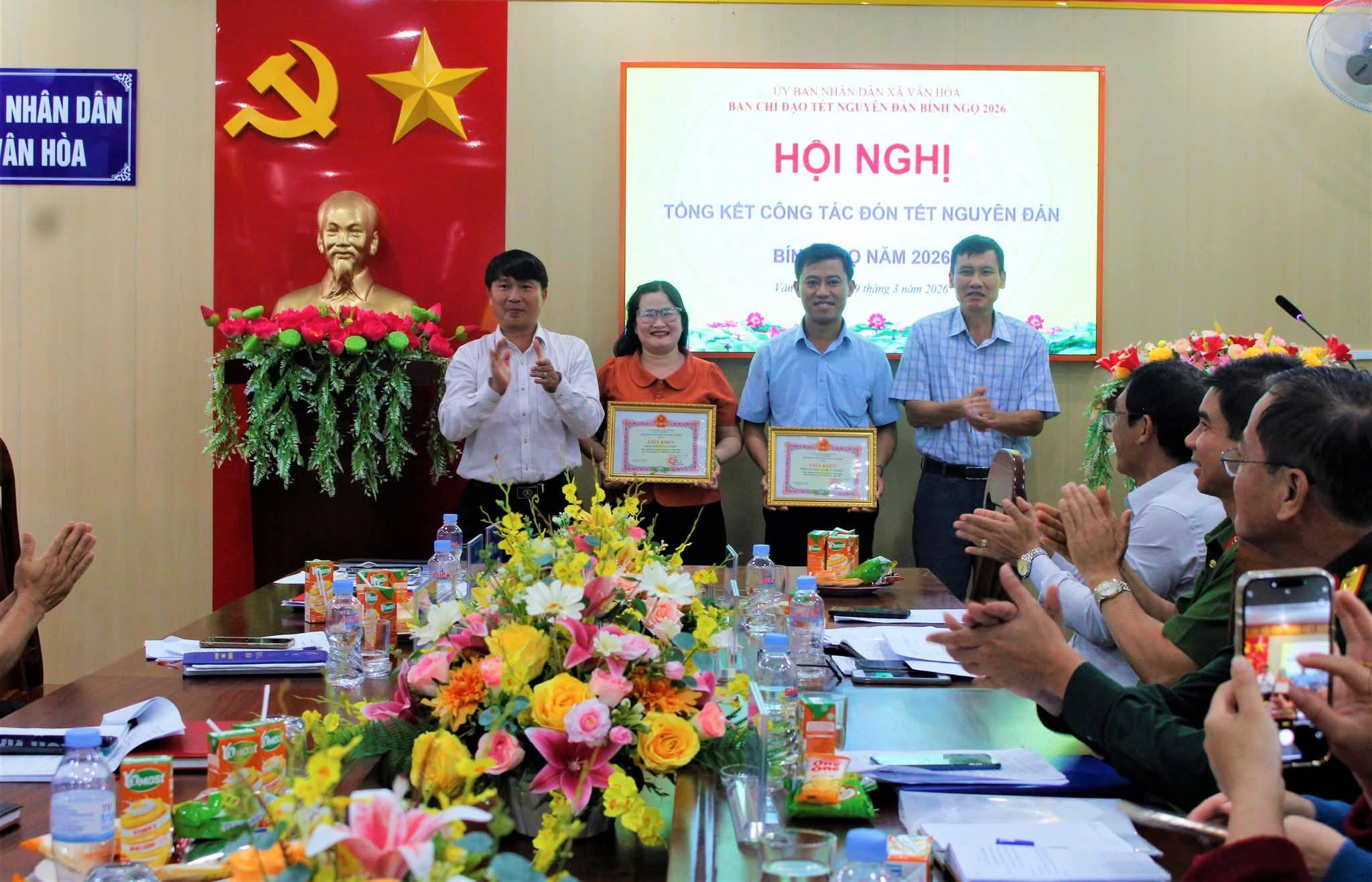 XÃ VÂN HOÀ TỔNG KẾT CÔNG TÁC ĐÓN TẾT NGUYÊN ĐÁN BÍNH NGỌ NĂM 2026