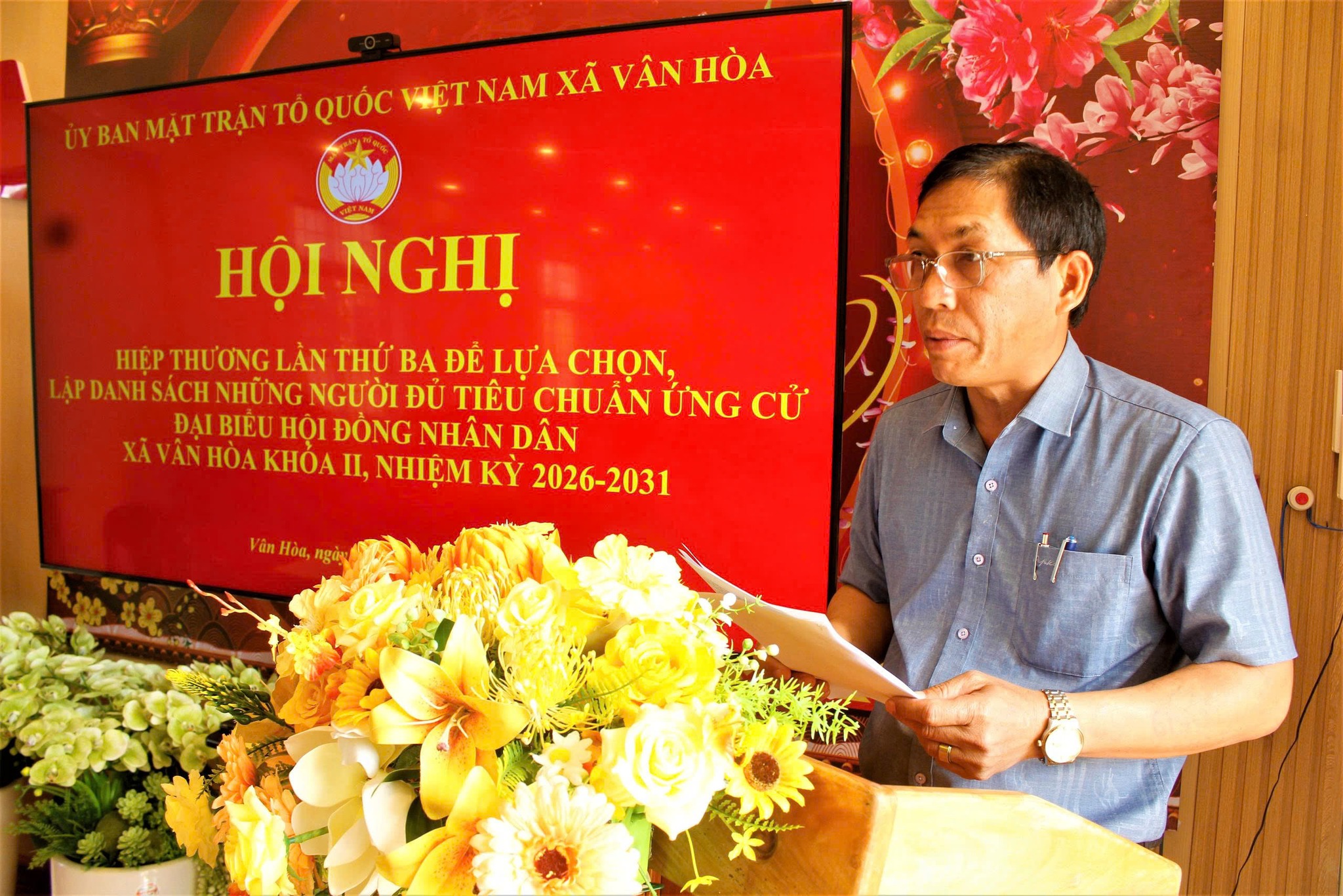 XÃ VÂN HÒA TỔ CHỨC HỘI NGHỊ HIỆP THƯƠNG LẦN THỨ BA