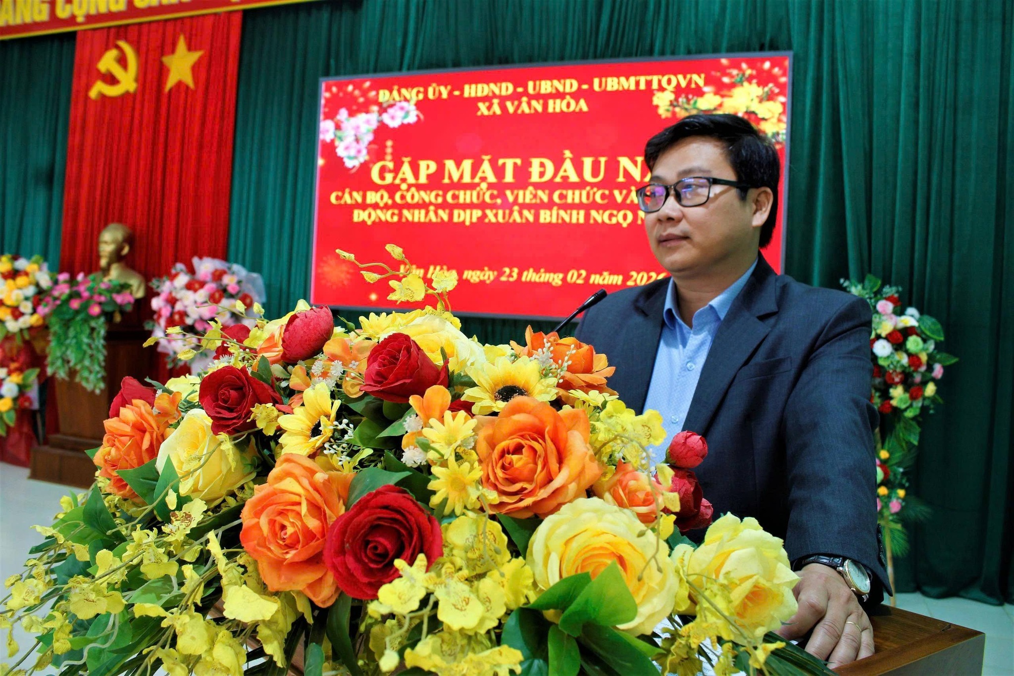 XÃ VÂN HÒA GẶP MẶT ĐẦU NĂM CÁN BỘ, CÔNG CHỨC, VIÊN CHỨC VÀ NGƯỜI LAO ĐỘNG NHÂN DỊP XUÂN BÍNH NGỌ